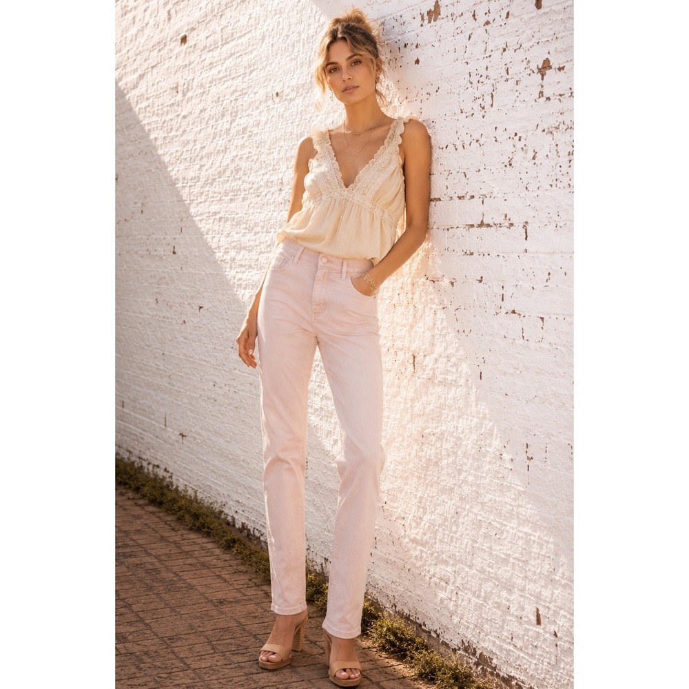 J.Crew Pink Cotton 484 Slim Fit Stretch‎ Chino Pants Summer Soft Girl 31x32